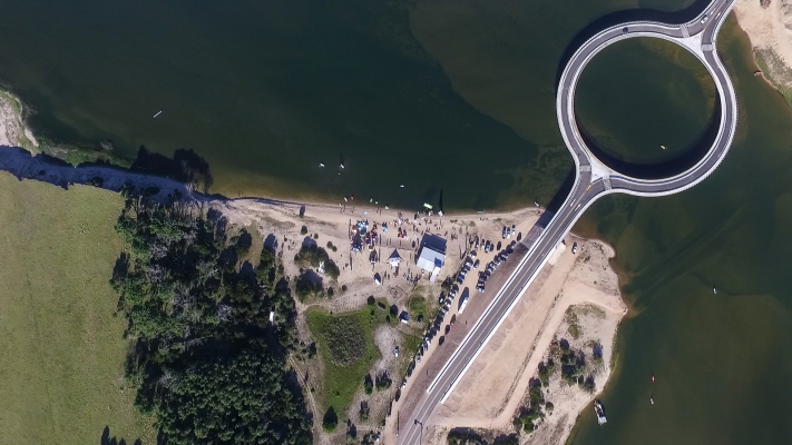 Puente Laguna Garzón - José Ignacio, Uruguay.